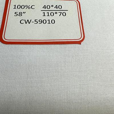 China 4040 11070 Tejido de algodón blanqueado para prendas de vestir para el hogar Tejidos y ropa de cama en venta