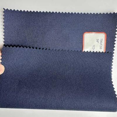 China Twill TC90/10 Tecido de vestuário de trabalho 2116 12060 59' Não encolher e resistente ao desgaste à venda