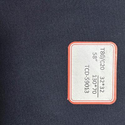 China 80/20 Fine TC Twill Fabric 32*32 130*70 Casual Wear Fabric Workwear Fabric for sale