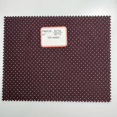 China Polyester Cotton Polka Dot Fabrics 90/10 45*45 96*72 Plain Fabric For Bed for sale