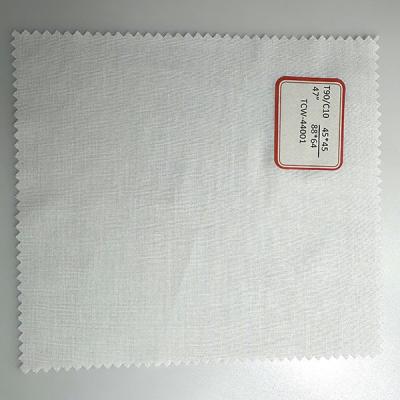 China Polyester Cotton Gray Fabric Bleached Finished Pocket Fabric For Clothing for sale