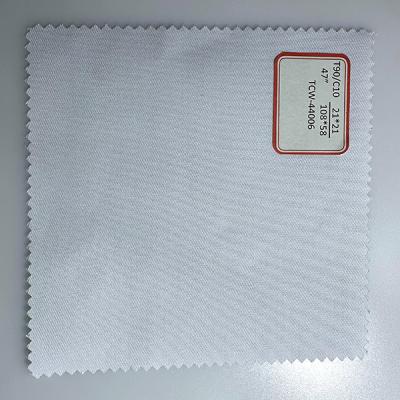 China Tecido TWill TC90/10 de vestuário de trabalho 21X21 108x58 Tecido TWill de algodão poliéster à venda