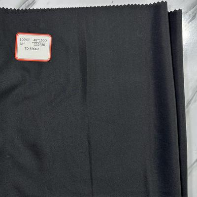 China 48X150D 100 Polyester Abrigos para hombres Negro Tejido antiarrugas en venta