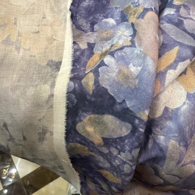 China Zacht weefsel van viscose, gedrukt, geweven, 100% rayon weefsel, bloemige viscose, rayon poplin, Tela de Rayon Challis, viscose weefsel Te koop