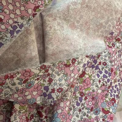 China 100 Viscose Printed Floral Designed Rayon Silk Feeling Fabric For Suit Women Dress Garment for sale