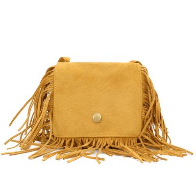 China Fashoion Small Fringe Cross - Body Bag Mini Messenger Sling Bag Coin Purse Tassel Hobo Kids Girls Shoulder Bag for sale