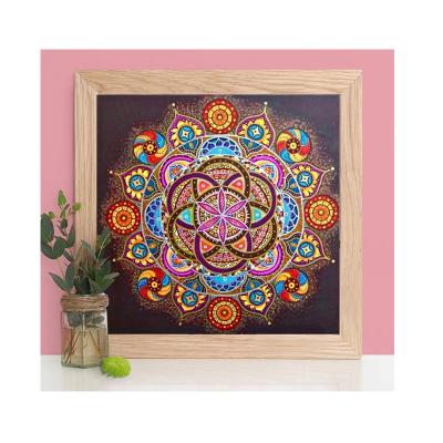 China Full Diamond Painting Flower Mandala 5D DIY Diamond Embroidery Art Kit Home Flower Square Decor for sale