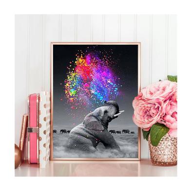 China New Arrival 5d Diamond Painting Full Drill Animal Diamond Embroidery Elephant Decorations For Animal House for sale