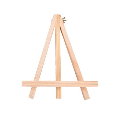 China Easel Painting Painting By Numbers Mini Easel Canvas And Natural Wooden Easel Set Kids DIY Painting Craft Drawing Small Chalkboard Easel School for sale