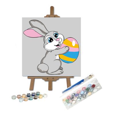 China 20x20cm Frame Animals KOREAN DIY Painting By Numbers For Kids Picture Painting By Numbers Hand Painted Unique Gift for sale