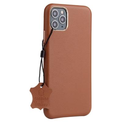 China Anti-fall Premium Quality Crocodile Metal Button Genuine Leather Phone Cases For Iphone 11 Pro Max for sale