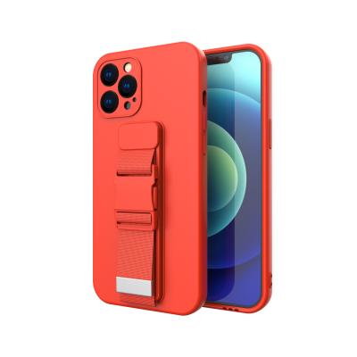 China Wholesale folding shockproof bracket touchntuff protective sublimation cord phone cases for iphone12promax for sale