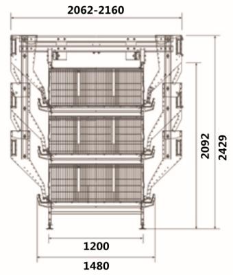 China Field H Type Poultry Complete Animal Broiler Cage Automatic Pullet Rearing Cage System for sale