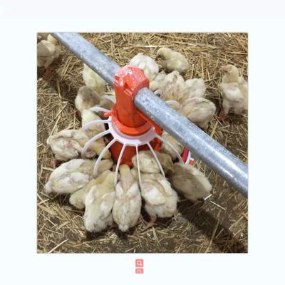 China Farms Automatic Broiler Pan System Feeding Chicken Plastic Broiler Feeding Pan For Poultry Farm for sale