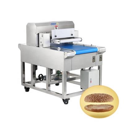 China High speed horizontal bread bekery automatic hamburger slicer machine en venta