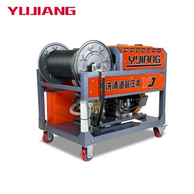 China Sewer High Pressure Cleaner 200Bar  70L/min 37HP gasoline engine Heavy duty High pressure washers sewer pressure washer YJ-8337 Cleaning Type High Pressure for sale