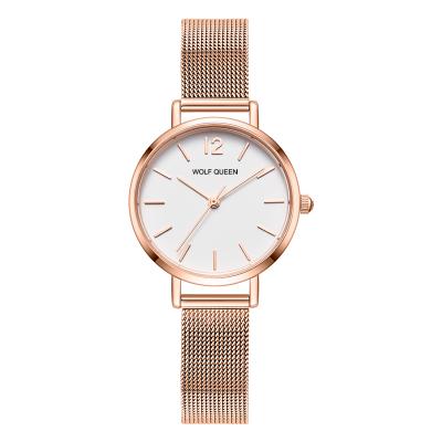 China High Quality Stainless Steel Mesh Waterproof Women Wrist Watch from Water Resistant WKAL2023 for sale