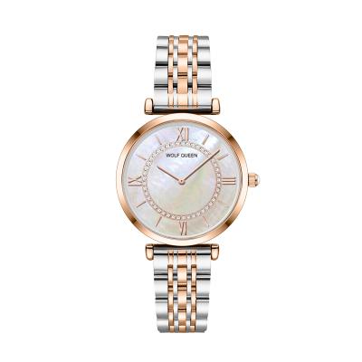 China WKAL2019 Luxury High Quality Water Resistant Stainless Steel Watches Women Waterproof Wrist for sale