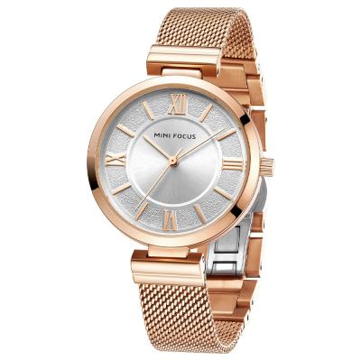 China Creative Water Resistant MF0272L Gold Watch Women Clock Relog Steel Female Ladies Watches Montre for sale