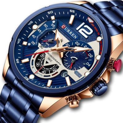 China 2021 New Arrival Date Luxury Automatic Wrist Chronograph Waterproof Men Watch for sale