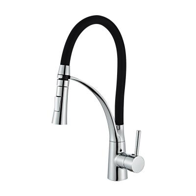 China Modern Thermostatic Faucets Pull Out Pull Down Black Single Handle Mixer Tap Kitchen Faucet Deck Mounted Commercial Kitchen Faucets for sale