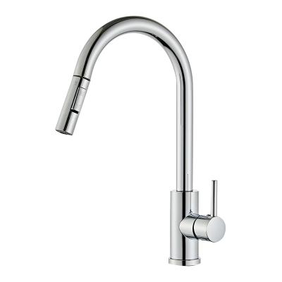 China High Quality Kitchen Faucets Faucets Manufacturer Thermostatic Brass Single Handle Kitchen Sink Faucet With Pull Down Sprayer for sale