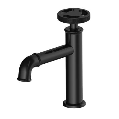 China New Products Bathroom Brass Metered Basin Faucets Single Handle Sink Vanity Faucet Black Single Basin Faucet For Basin for sale