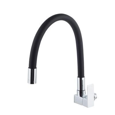 China New Design Contemporary Modern Mixer Tap Kitchen Sink With Single Tap Hose Handle Chrome Kitchen Faucet for sale