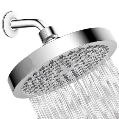 China With Diverter Amazon Hot Sale 6 Inch High Quality 5 Modes High Pressure ABS Chrome Plated Round Rainfall Shower Heads for sale