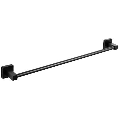 China Heater Hot Sale 2021 Wall Mount Shower Tub Chrome Handle Bathroom Accessories Set Black Towel Rack for sale