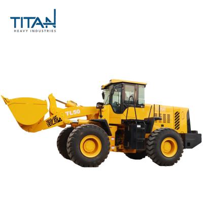 China Hotels Titanhi zl50 ce proven Front End Wheel Loader 5ton Telescopic Compact Mini Wheel Loader for sale