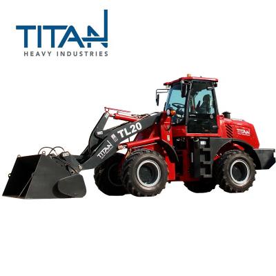 China Hotels 2.0ton Hydraulic Cylinder Arm Loader Compact Wheel Loader TL20 For Canada Wheel Loader For Sale for sale