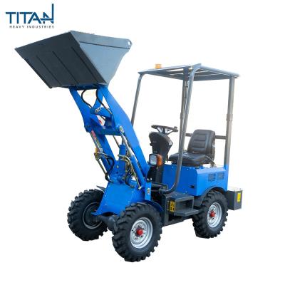 China Hotels Titanhi TL04 New Design Mini Wheel Loaders 400kg Electric Wheel Loader Battery Front End Loader For Sale for sale