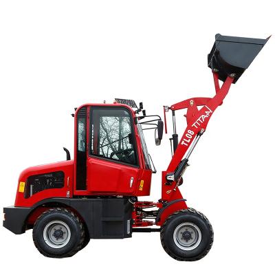 China Building Material Stores Titanhi TL08 Mini Front End Shovel 800kg Wheel Loaders With Ce for sale