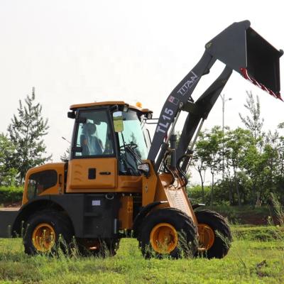 China Hotels Titan Articulated Garden Loader 1500kg Front End Loader Good For European for sale