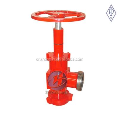 China API 6A Adjustable Needle Choke Valve /H2 General Choke Valve For Wellhead Manufactures Manual Operation for sale