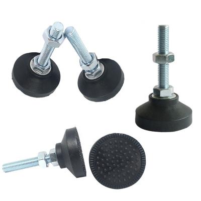 China 50mm M8 M10 M12 Nylon Height Adjustable Heavy Duty Industrial Base Furniture Leveling Feet Leveler for sale