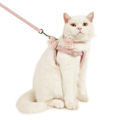 China Small Dog Viable Cat Harness Vest Cute Pet Anti-Skid Adjustable Leashes Cat Harness Strap Adjustable Leashes for sale