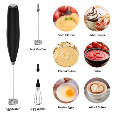 China Mini Handle Cooking Tools Milk Frother Foamer Viable Electric Beater Mixer Agitator Egg Beater for sale