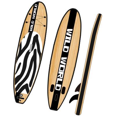 China Water Sport Activity WINNOVATE908 Inflatable Drop Shipping Paddle Board Wooden Surfboard SUP Board for sale