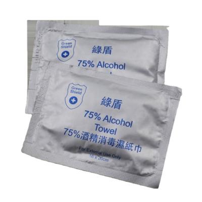 China Sterile Wipe Paper Alcohol Towel Single Packed Alcohol Prep Viable Wet Pad For Screen for sale