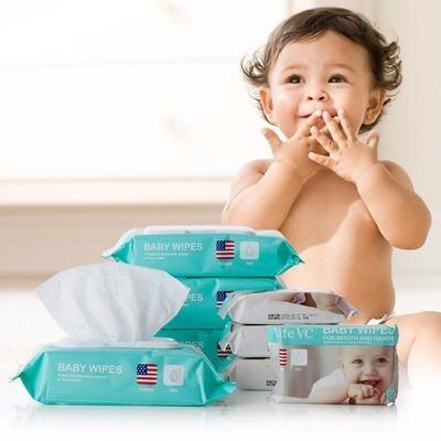 China OEM Home Organic Baby Wipes Large Soft Sensitive Newborn Hypoallergenic Degradable Baby Wipes for sale