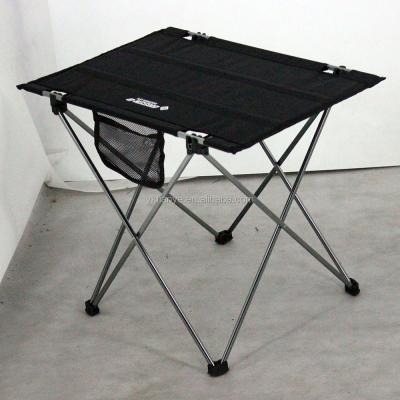 China Outdoor Aluminum Adjustable Picnic Cloth Small Camping Table Lightweight Folding Table for sale