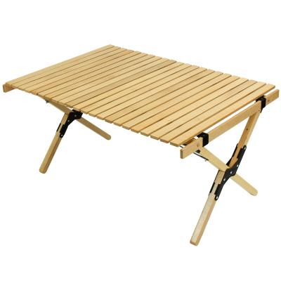 China Tianye modern high quality foldable table beech wood egg cylinder desk outdoor camping table for sale