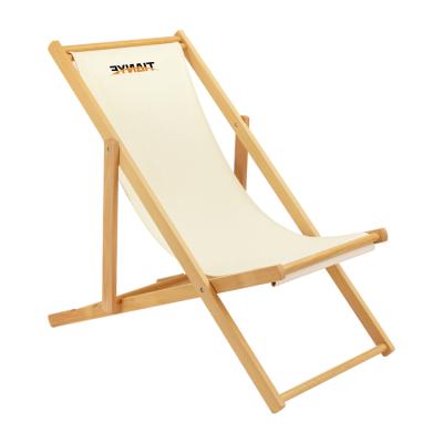 China 3 Size Modern Outdoor Adjustable Folding Wooden Tianye Deck Beach Chair Customized Canvas for sale