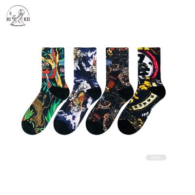 China JD- J038 360 print socks custom 360 QUICK DRY women socks 3d print print socks for sale