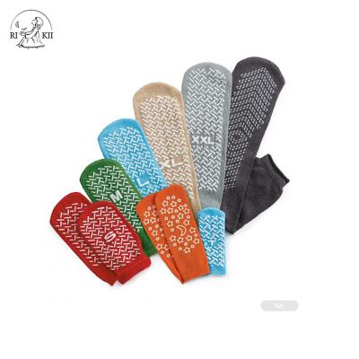 China JD- H028 QUICK DRY Patient Disposable Hospital Socks Medical 100% Cotton Socks for sale