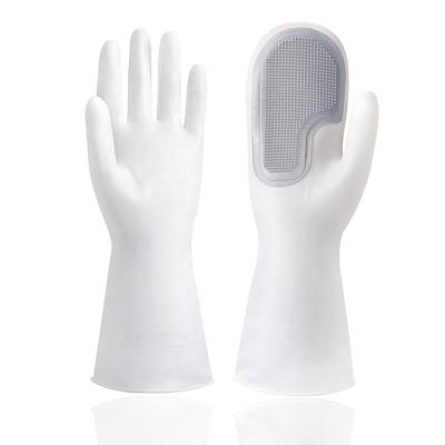 China Wholesale Household Cleaning Gloves Heat Resistant Non Slip Kitchen Cleaning Wash Mitt For Dishwashing for sale