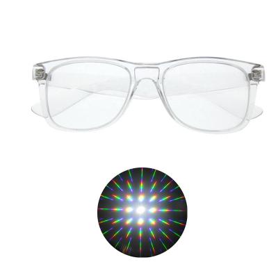 China 3D Prism Firework 13500 Clear Lines Diffraction Grating Glass Colored View Diffraction Glass for sale