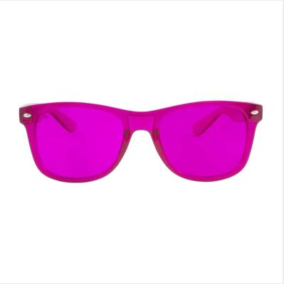 China Fashion Sunglasses Magenta Mood Color Amplifying Therapy Sunglasses For Relax for sale